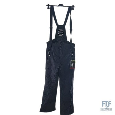 killtec Herren Skihose/Funktionshose XXL mit abnehmbaren Trägern Enosh, schwarz