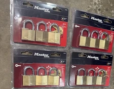 LOT* of 25 Master Locks Brand New In Packages Multi Packs and Singles New Sealed