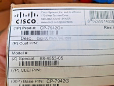New Cisco CP-7942G IP VoIP Desktop Phone