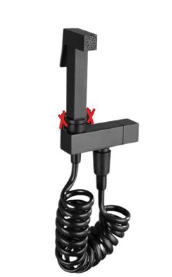 Bidet-Duschset Vusddy schwarz
