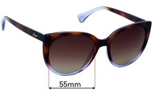 SFx Replacement Sunglass Lenses fits Ralph Lauren RA5249 - 55mm Wide