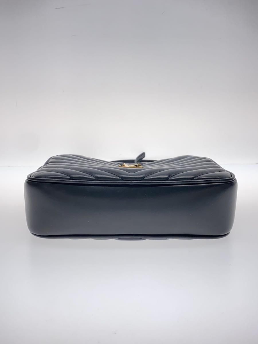 SAINT LAURENT BORSA A TRACOLLA PELLE NERA SOLIDA 612544 usata