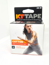 NIB KT Tape Kinesiology Original Cotton Breathable Fabric 20 Strips 2x10" Beige
