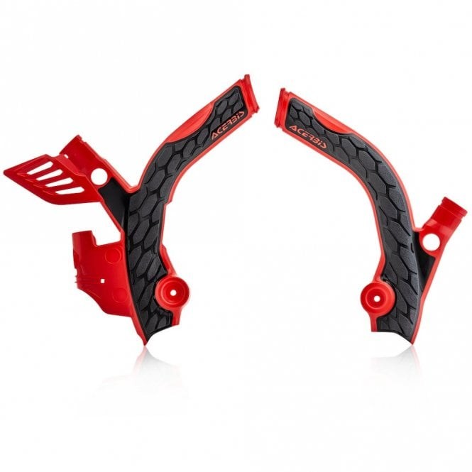 Acerbis Red/Black 0023679.349 - X-Grip Frame Guards - Beta Rr 2T 125 2018-19, Rr 2T 200 2019 - Image 4