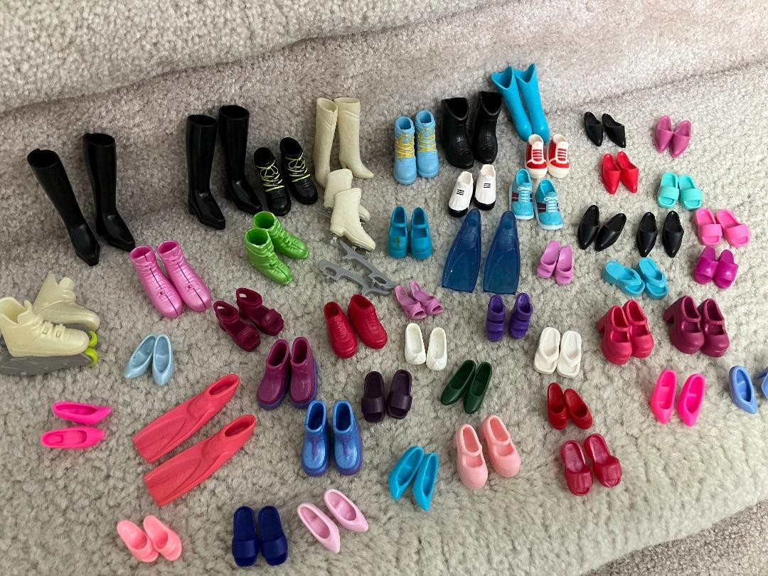 Mattel's Barbie Doll shoes, accessories, and clothes