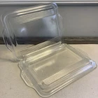 VTG Pyrex 503-C Lid Only Lot Of 2 Split Rib Replacement Glass No Chips