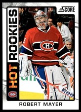 2012-13 Score Hot Rookies Robert Mayer Rookie Montreal Canadiens #533