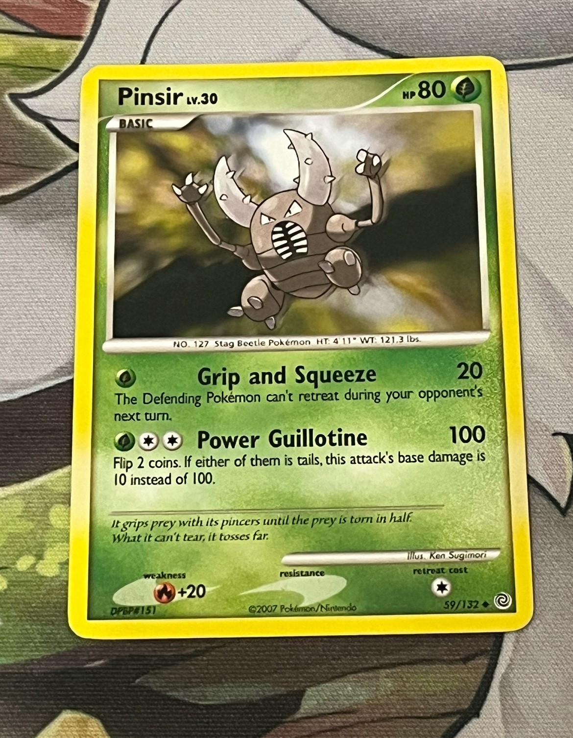 Pinsir 59/132 2007 Secret Wonders Pokemon Card LP/NM