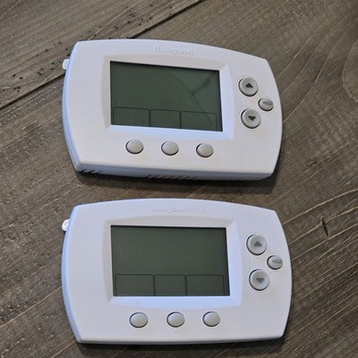 LOT OF TWO- Honeywell TH6220D1028/PRO 6000 Prg. Thermostats- Premier White NWOB