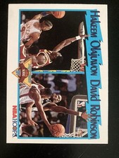 1991-92 NBA Hoops - League Leaders Hakeem Olajuwon, David Robinson #309