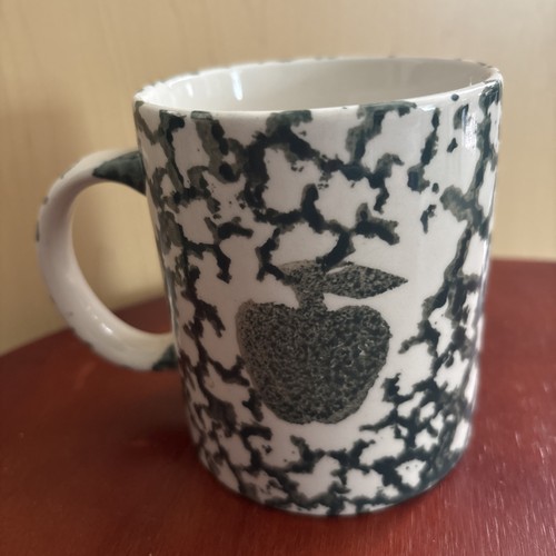 Vintage Gibson Housewares Green Apple Ceramic Coffee Mug