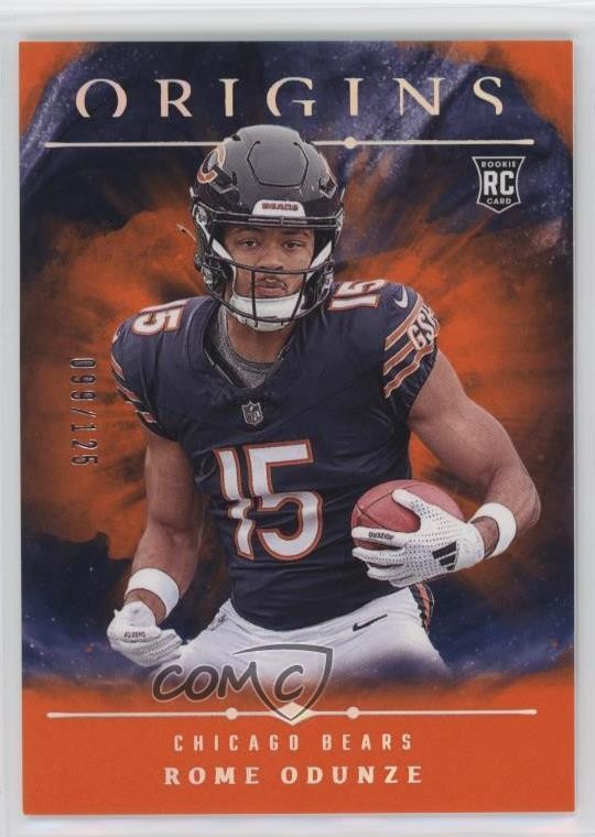 2024 Panini Origins Rookies Orange 99/125 Rome Odunze #105 8mm