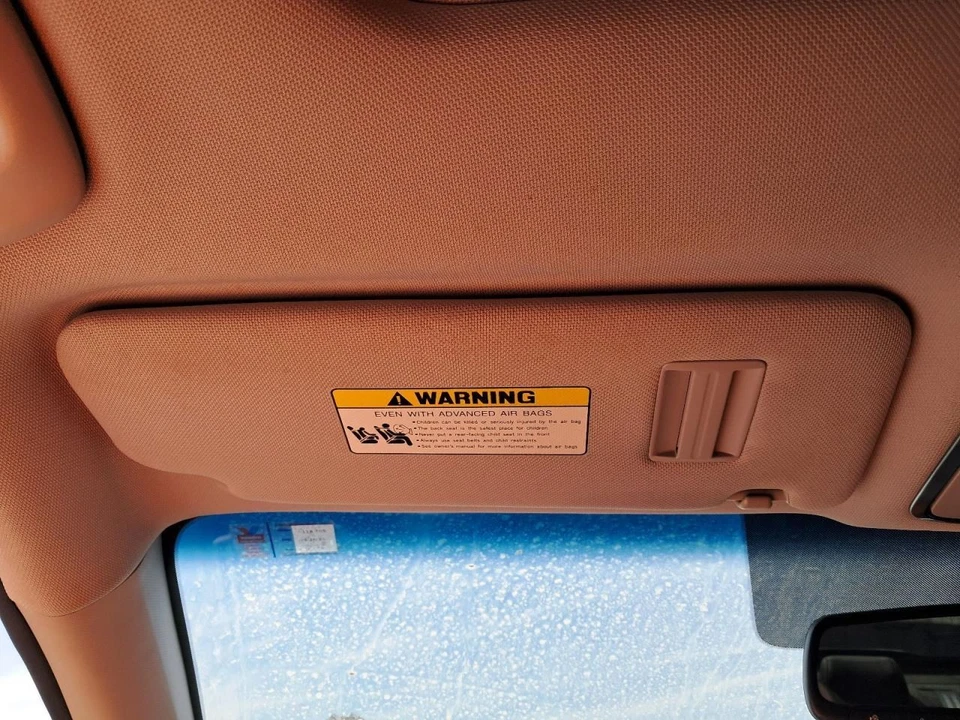 2016 Hyundai Sonata Driver Left Sun Visor Black Used OEM 116K Miles - Image 2 of 4