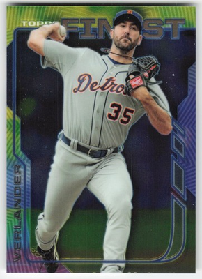 #ad 2014 Finest Justin Verlander #85 Detroit Tigers $1.79