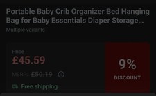 baby nappy clothes toiletries storage shelves boxs cot door hanger £46 boy girl 