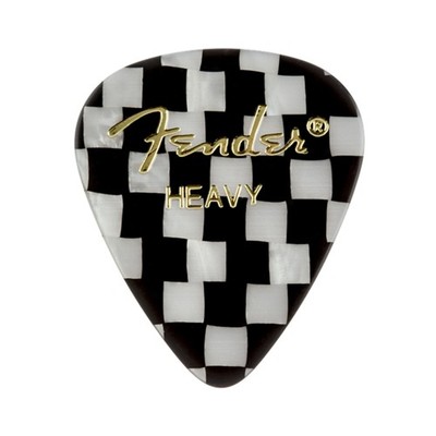 Fender Picks 351 Checker Heavy 12er Set Premium Celluloid - Plektren Set