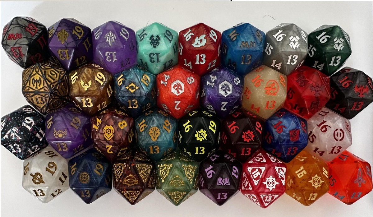 Oversized Magic: The Gathering Spindown D20 Life Counter - ALL