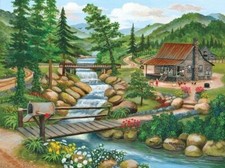 SunsOut Summer Season by Peggy Myrick Knight 1000 piece scenic jigsaw puzzle