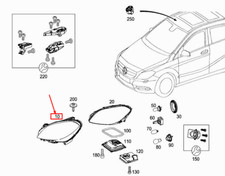 MERCEDES B Class W246 Left Side LED Headlight A2468205561 Genuine 