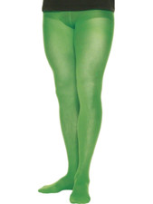 Mens Elf Tights Green Christmas Fancy Dress Costume Accessory Santa's Helper OS