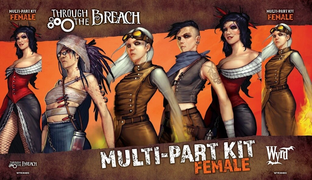 Женский многокомпонентный комплект Malifaux 3rd Ed WYR30402 32 мм Wyrd Miniatures