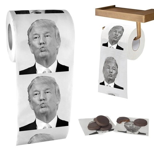Carta igienica divertente Donald Trump - divertente regalo gag per bagno - Foto 2 di 7