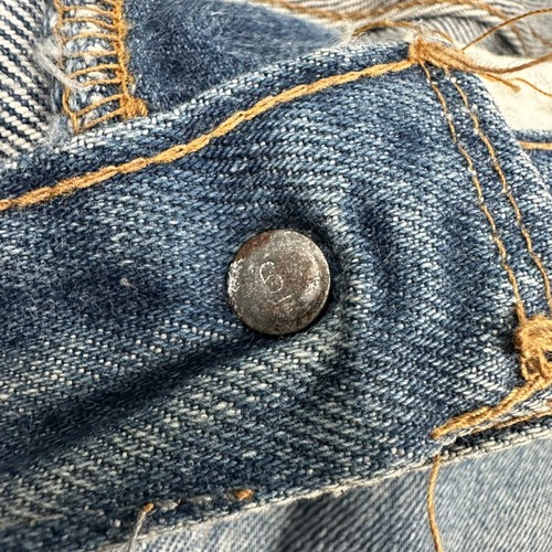 VTG Levi's 501 Selvedge Jeans Men 31x26 Blue Redline #6 Single Stitch Distressed - Imagen 7 de 21