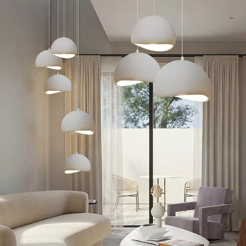 Arturesthome Nube Nórdica Lámpara Colgante Pantalla Ovalada Lámpara Colgante de Techo Foto 3 de 4