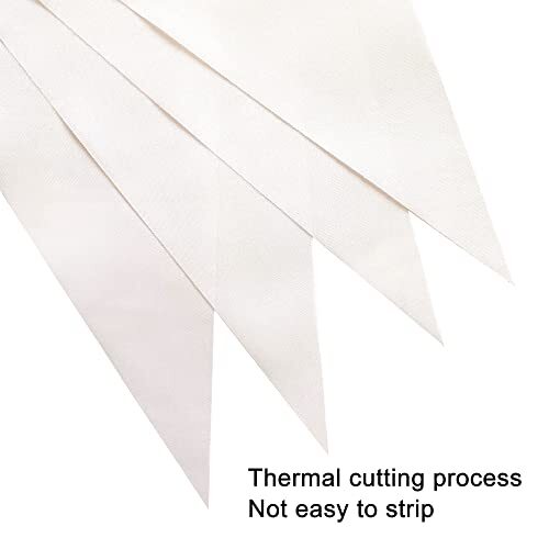100 Feet Pennant Banners Flags String Hanging Triangle Bunting White - Picture 4 of 6
