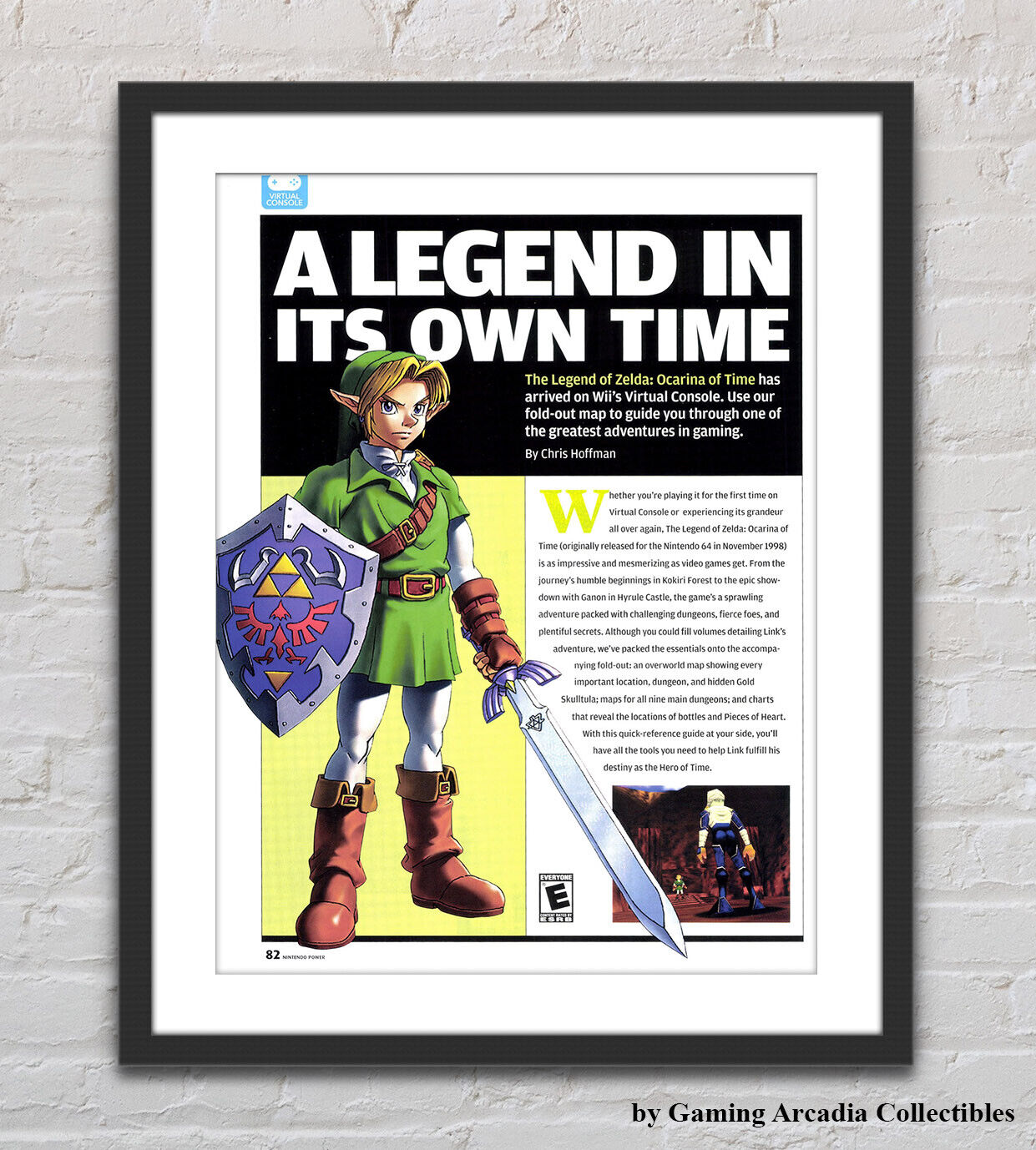 Legend of Zelda Ocarina of Time 18 x 24 Video Game Poster