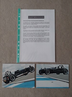 Caterham Supercharged Seven X330 Concept (CSR-basiert) Pressemitteilung Fotos C.2007