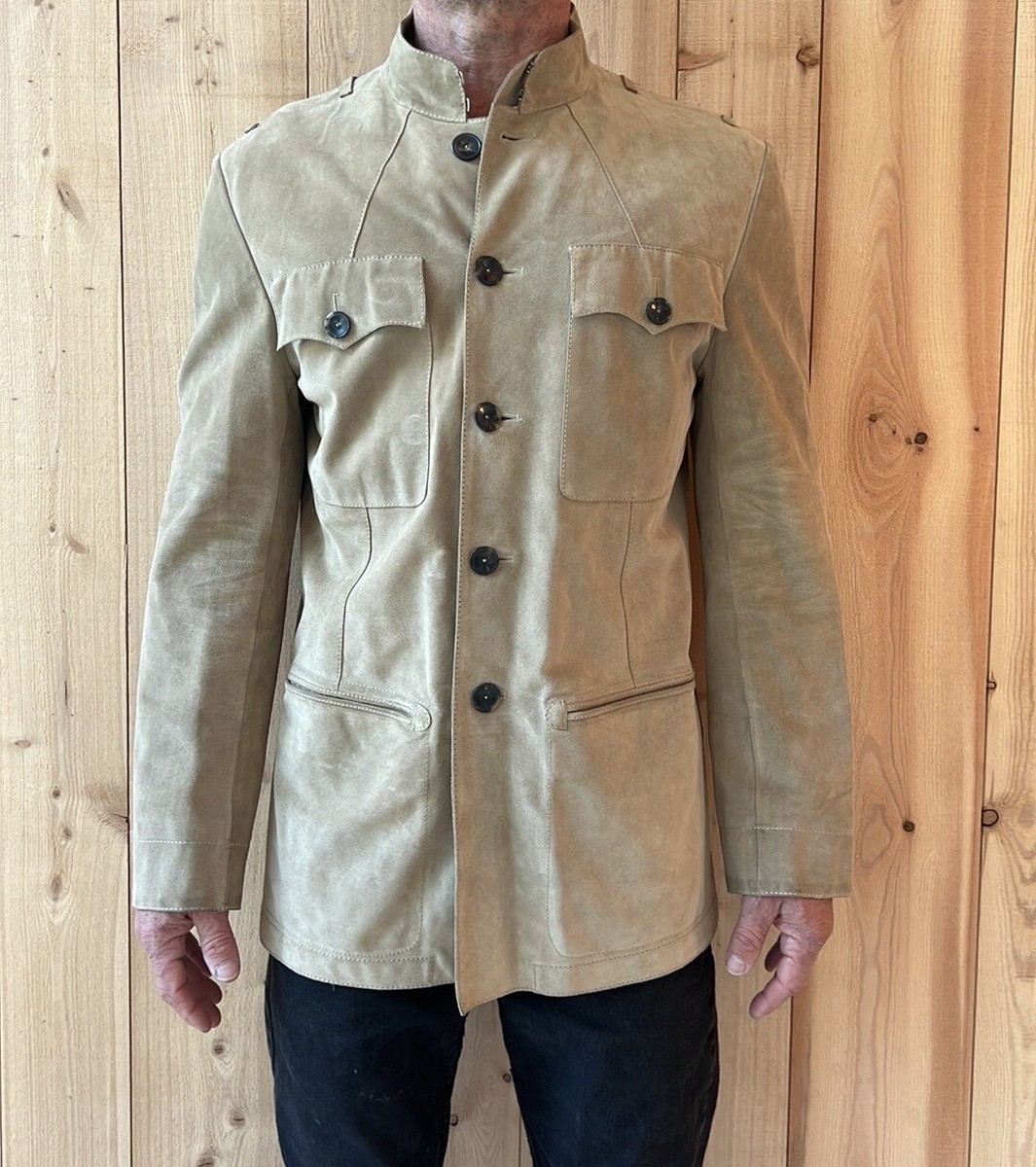 ysl rive gauche サンローラン　ジャケット　50 YVES SAINT LAURENT RIVE GAUCHE Suede Jacket/Coat Size 50 | eBay