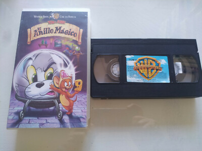 Tom y Jerry El Anillo Magico Warner 2001 - VHS Cinta Tape Español Am
