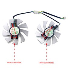 One Pair Graphics Card Cooling Fans For ZOTAC GTX1660 SUPER Destroyer HY/HB