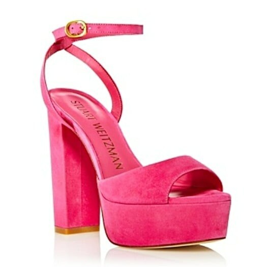Stuart Weitzman Women's Ryder II Ankle Strap Heel Platform