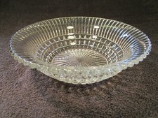Beautiful Vintage Clear Glass Trifle / Jelly Bowl Pretty And Unusual.