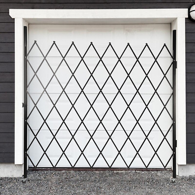 Folding Security Gate Wall Mount Single Folding Door Scissor Gate 6.5ft x 6.5ft