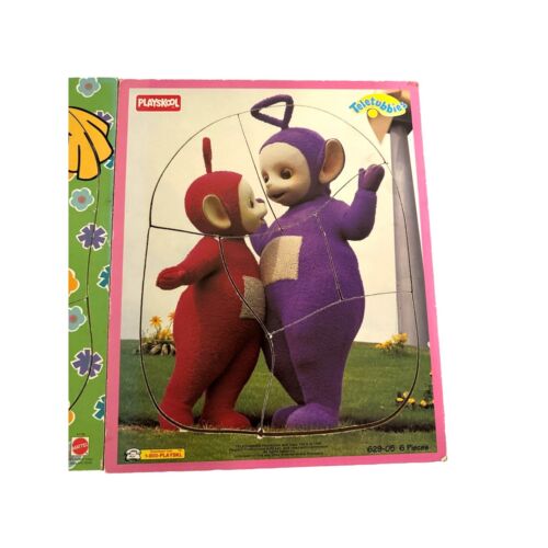 Vintage Wooden Playskool Mattel Puzzles Rugrats Angelica & Teletubbies - Picture 2 of 3
