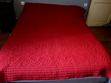 Antique hand stitched bed cover ann20 30 208x228cm old quilted bedspread