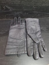 MERONA BLACK LEATHER GLOVES WOMANS