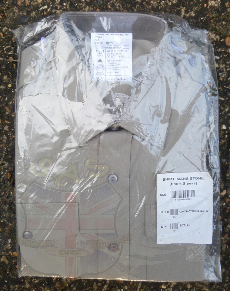 Chemise Habillée Col Manches Courtes Army RAF British Army Royal Marines - Photo 2/2
