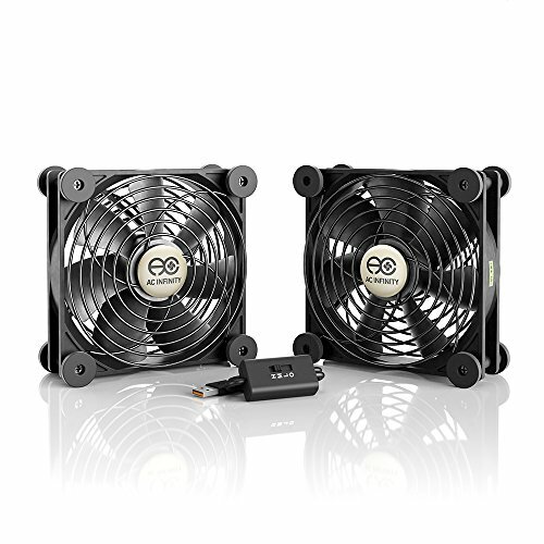 Ventilador USB Ac Infinity Multifan S7 silencioso doble 120 mm para receptor DVD Playstation Xb - Imagen 1 de 7