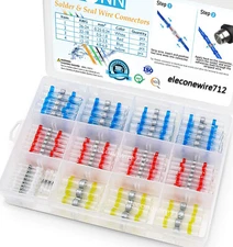 800/400 Solder Seal Sleeve Heat Shrink Butt Wire Connectors Terminals Waterproof