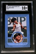 Naomi Osaka 2020 Topps Transcendent Tennis Star Blue #32  SGC 10 RARE! /15