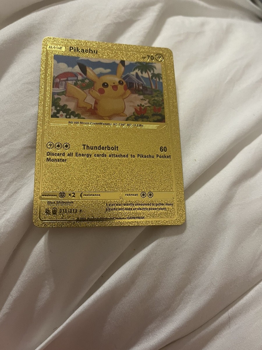 Pokemon Gold Fan Art Pikachu 70 HP 075/073