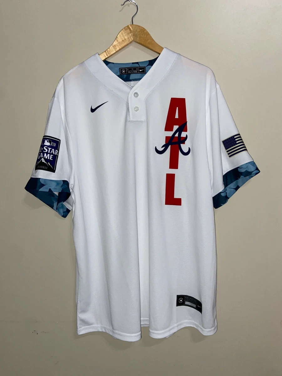 Nike Atlanta Braves 2021 MLB NL All Star Baseball Jersey Men's XL NEW  T77A-AWXX