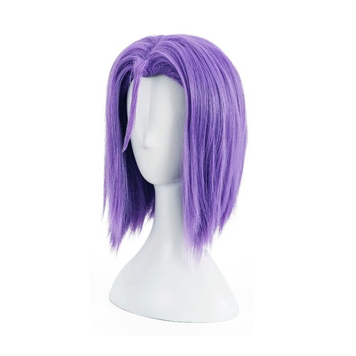 Wig Christmas Party Short Purple Hair Anime Pokemon Team Rocket James Cosplay UK - Picture 6 of 16