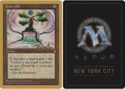 4x Zuran Orb - Michael Loconto - 1996 ~ Lightly Played Pro Tour F MTG Magic x4 4