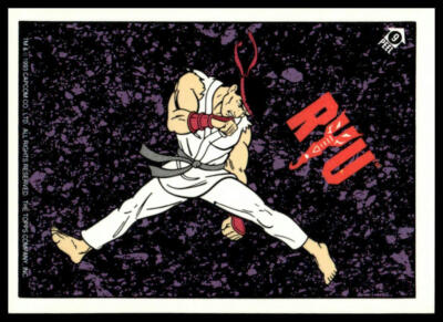 Ryu 1993 Topps Street Fighter II #9 Sticker Puzzle Card Capcom | eBay