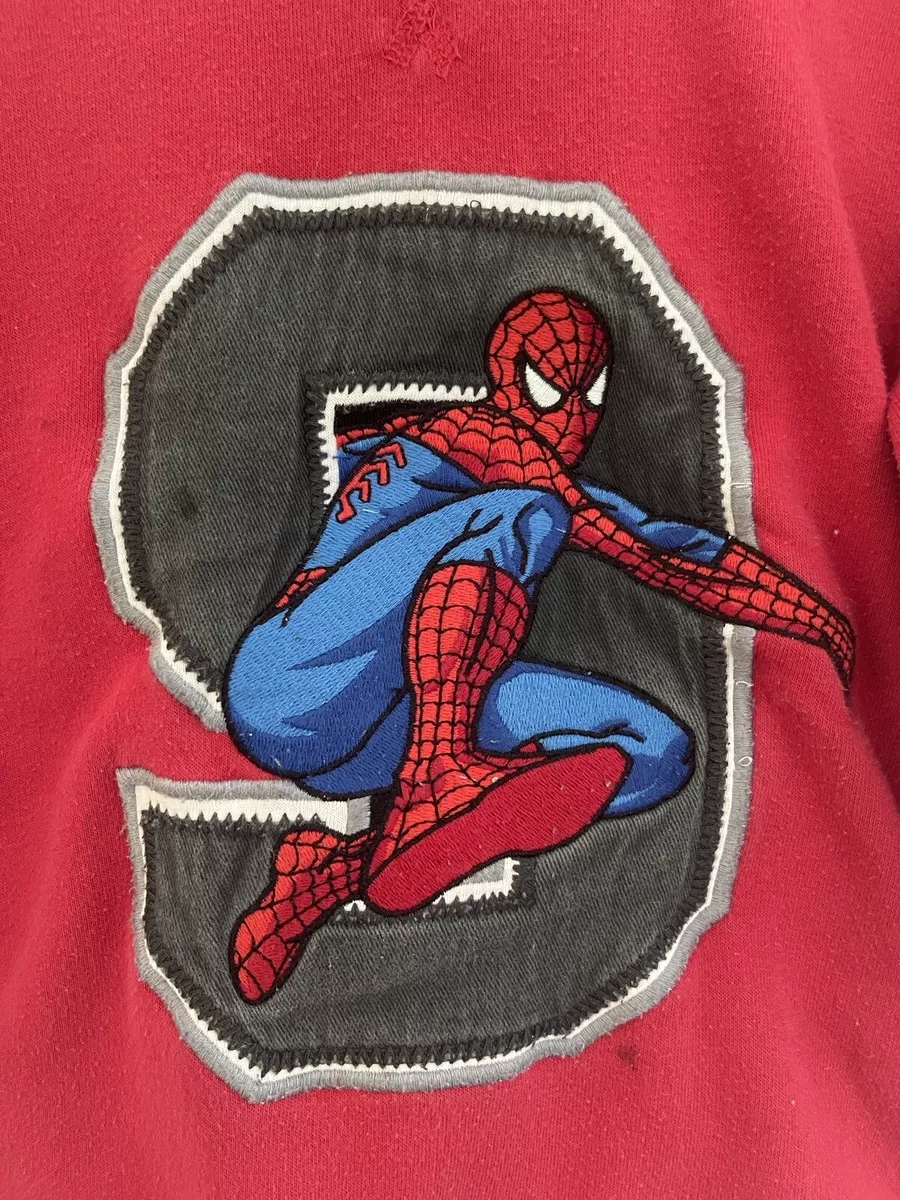 H&M Niños Niños Marvel Superhero Spider-Man Acogedora Mezcla de Algodón  Sudadera con Capucha Roja 4-6 Años